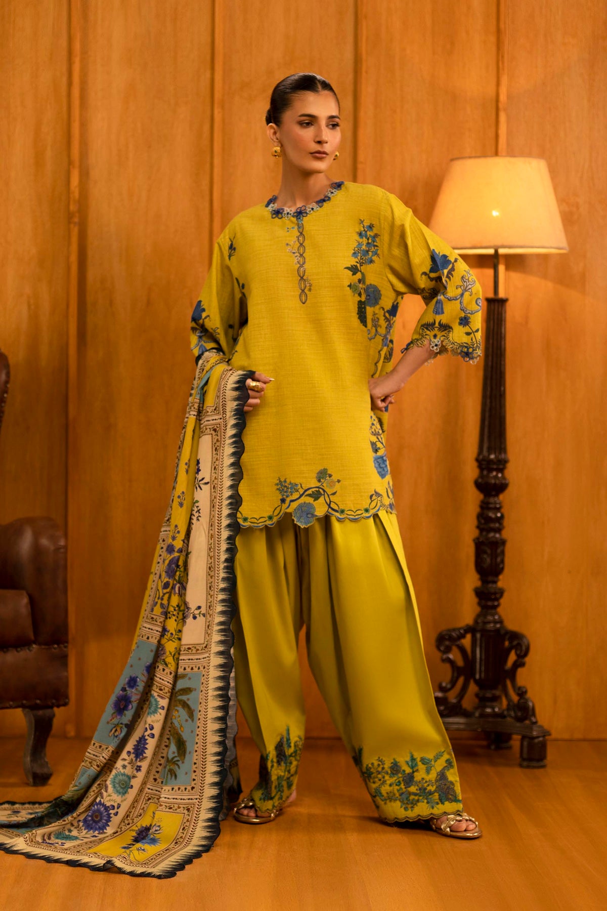 Sana Safinaz | Muzlin Winter 25 | M253-004A by Sana Safinaz - Designer Dress - Type : Ladies Clothes - Available at Libayah - 100% Original 