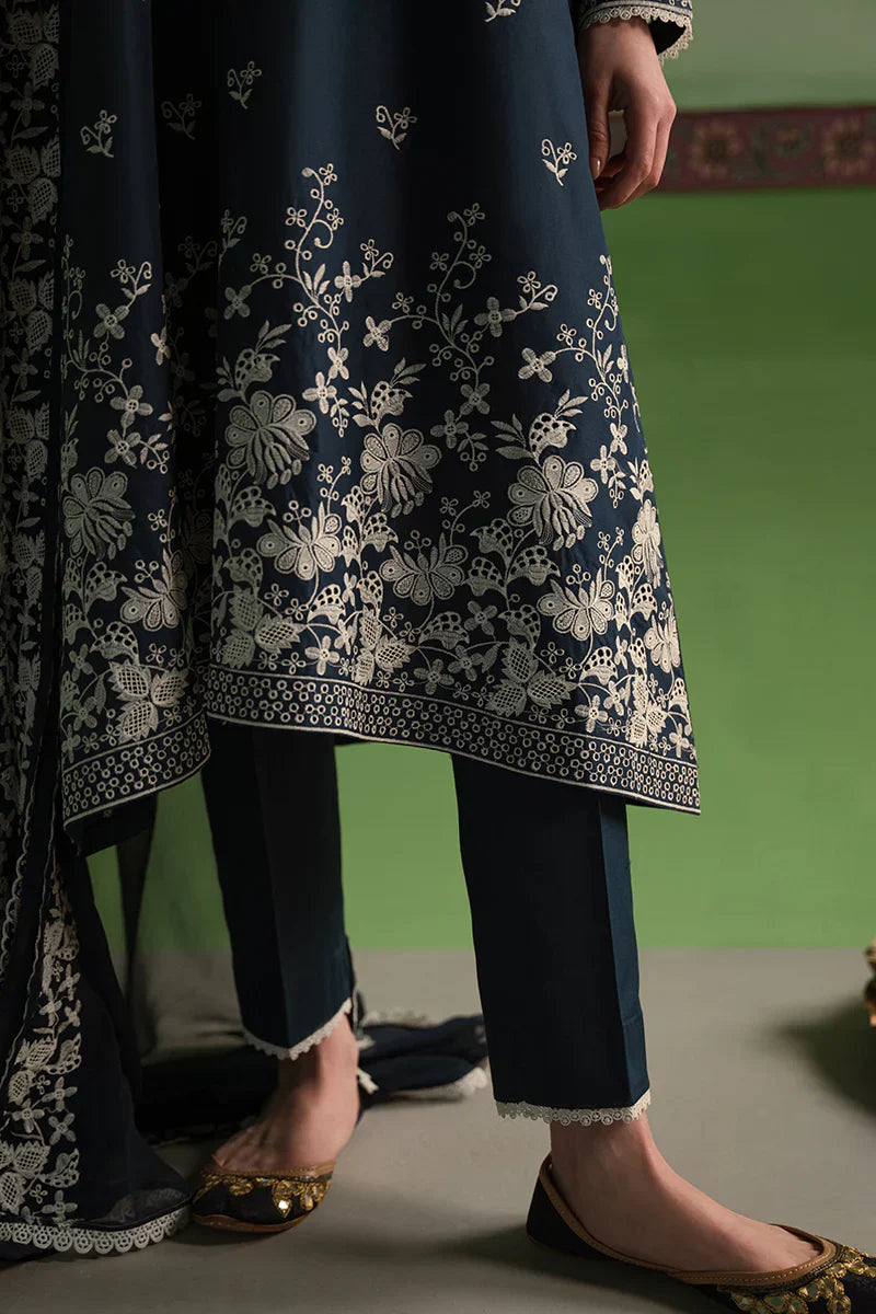 Cross Stitch | Chikankari Lawn | INSIGNIA BLUE