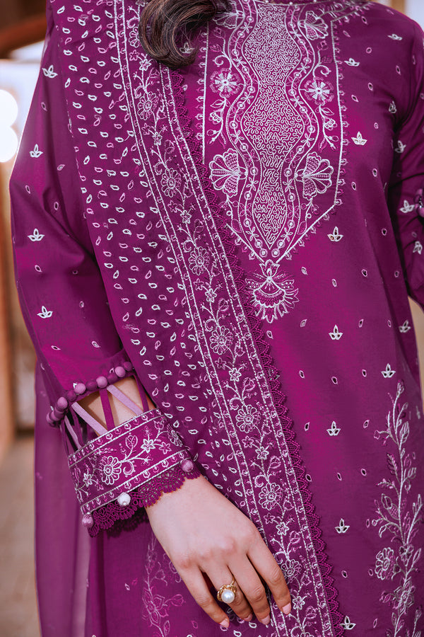 Farasha | Dastoor Embroidered Lawn SS24 | TEMPTING BERY by Farasha - Designer Dress - Type: Ladies Clothes - Available at Libayah - 100% Original