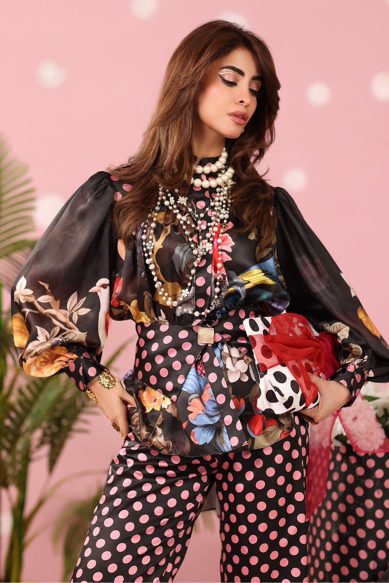 Musferah Saad | Resort Collection | Polka Panache by Musferah Saad - Designer Dress  - Type : Ladies Clothes - Available at Libayah - 100% Original 