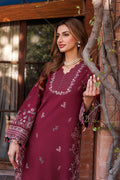 Farasha | Dastoor Embroidered Lawn SS24 | RUBY GLAM by Farasha - Designer Dress - Type: Ladies Clothes - Available at Libayah - 100% Original
