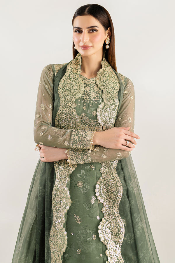 Farasha | Fiorella Formals | Olive Aura by Farasha - Designer Dress  - Type : Ladies Clothes - Available at Libayah - 100% Original 
