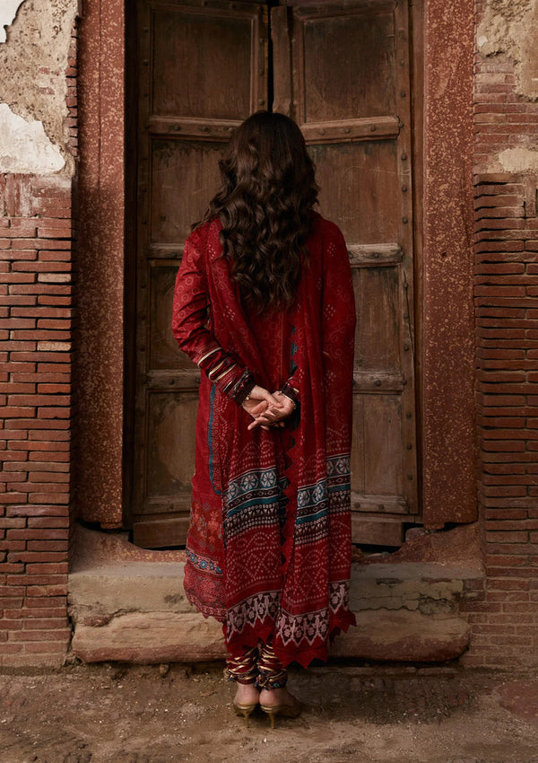 Kahf Premium | Prints Collection 26 | KPS-1A SURKH NOOR - by Libayah - Registered Vendor of : Kahf Premium - 100% Original Designer Dress