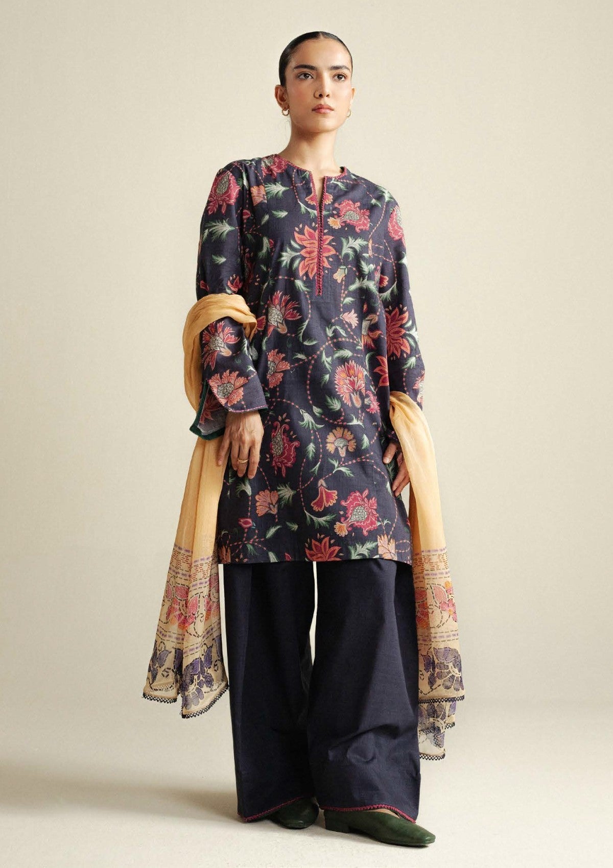 Zara Shahjahan | Coco Prints 25 | Meadow-1B by Zara Shahjahan - Designer Dress  - Type : Ladies Clothes - Available at Libayah - 100% Original 