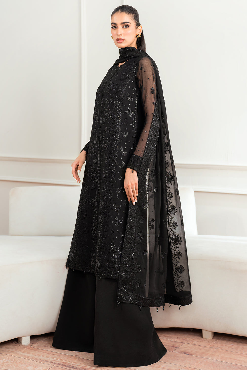 Farasha | Essence Formals 25 | Dark Whisper by Farasha - Designer Dress  - Type : Ladies Clothes - Available at Libayah - 100% Original 