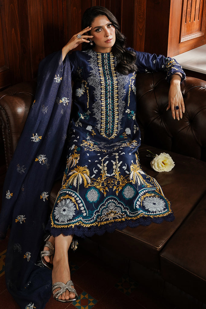 Cross Stitch | Satin De Luxe | CELESTIAL NAVY by Cross Stitch - Designer Dress - Type: Luxury - Available at Libayah - 100% Original
