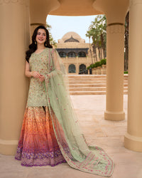 Faiza Saqlain | AYA - Unstitched Luxury Lawn '26 | Eldira by Faiza Saqlain - Designer Dress  - Type : Ladies Clothes - Available at Libayah - 100% Original 