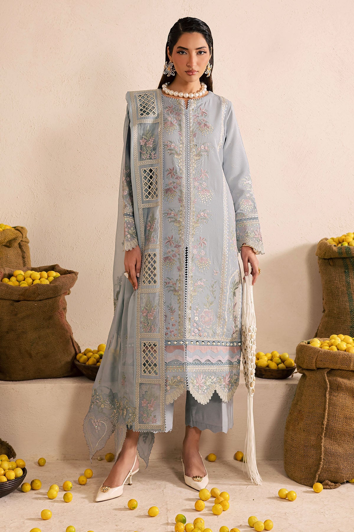 Nureh | Karandi Collection |NE-217 by Nureh - Designer Dress  - Type : Ladies Clothes - Available at Libayah - 100% Original 