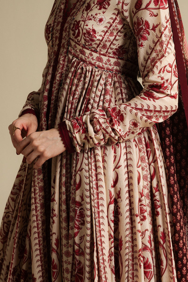 Zara Shahjahan | Anarkali 25 | Kashmiri-D1 by Zara Shahjahan - Designer Dress  - Type : Ladies Clothes - Available at Libayah - 100% Original 