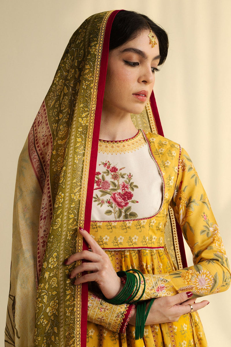 Zara Shahjahan | Anarkali 25 | Amaltas-D3 by Zara Shahjahan - Designer Dress  - Type : Ladies Clothes - Available at Libayah - 100% Original 