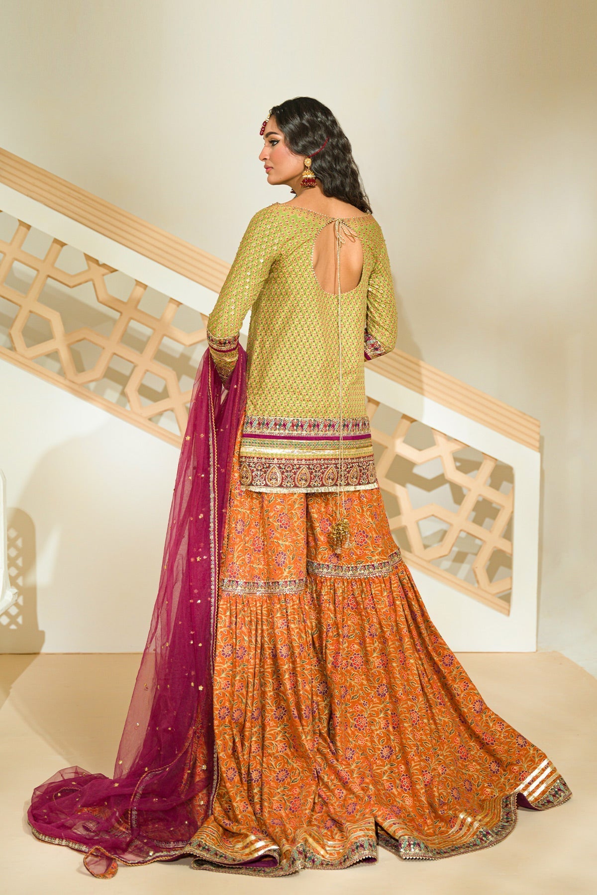 Mina Kashif | Wedding Formals | Gul-e-lala by Mina Kashif - Designer Dress - Type: Bridal - Available at Libayah - 100% Original