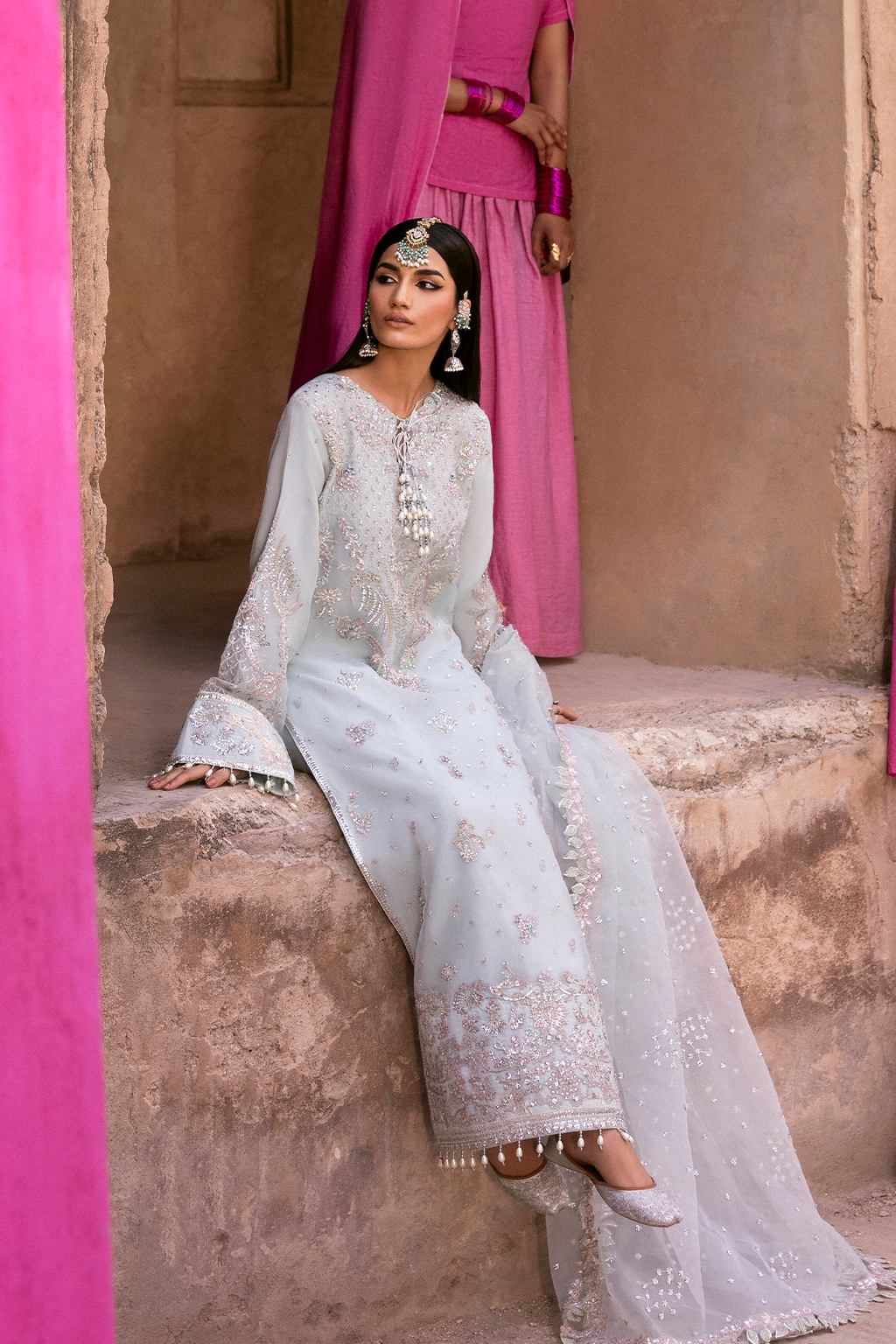 Emaan Adeel | The Empress Wedding Formals | CEALINA by Emaan Adeel - Designer Dress  - Type : Ladies Clothes - Available at Libayah - 100% Original 