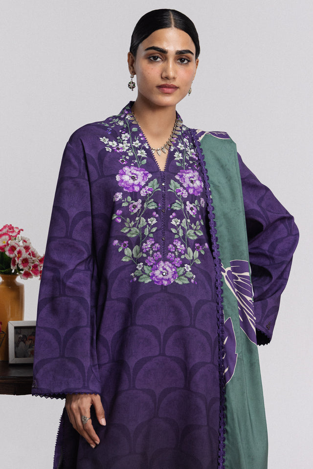 Zara ShahJahan | Coco Prints Winter 26 | Mira-1A by Zara ShahJahan - Designer Dress  - Type : Ladies Clothes - Available at Libayah - 100% Original 