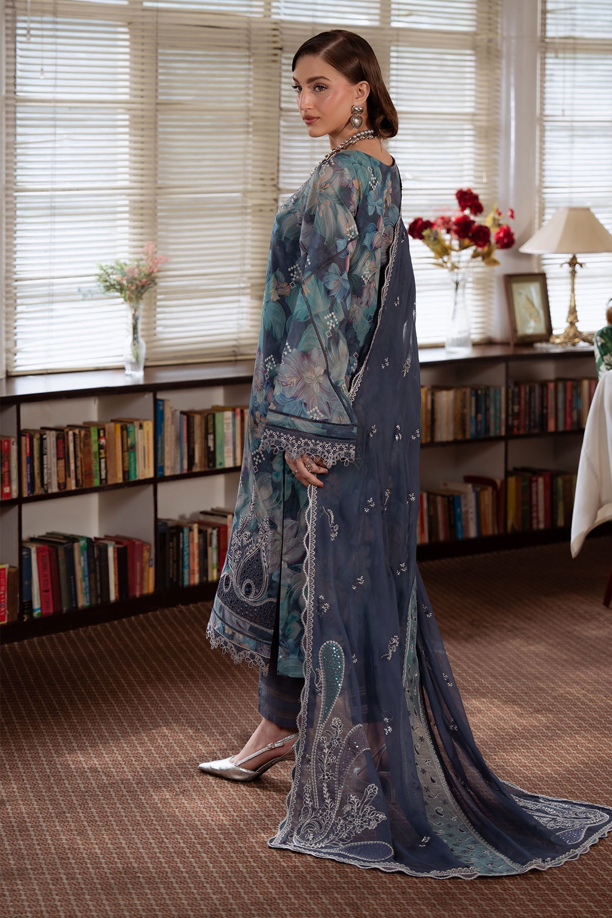Nureh | Swiss Lawn | NS-162 by Nureh - Designer Dress  - Type : Ladies Clothes - Available at Libayah - 100% Original 