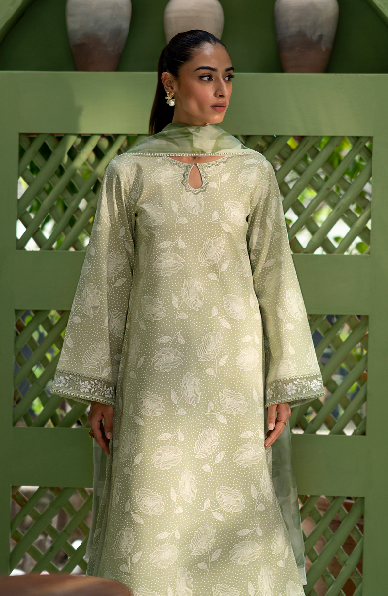 Seran | Artisan Lawn 25 | PISTACHE by Seran - Designer Dress - Type: Ladies Clothes - Available at Libayah - 100% Original