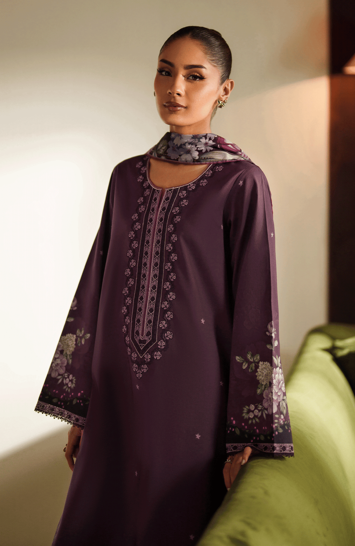 Seran | Ilara Cambric | PLUMORA by Seran - Designer Dress  - Type : Ladies Clothes - Available at Libayah - 100% Original 