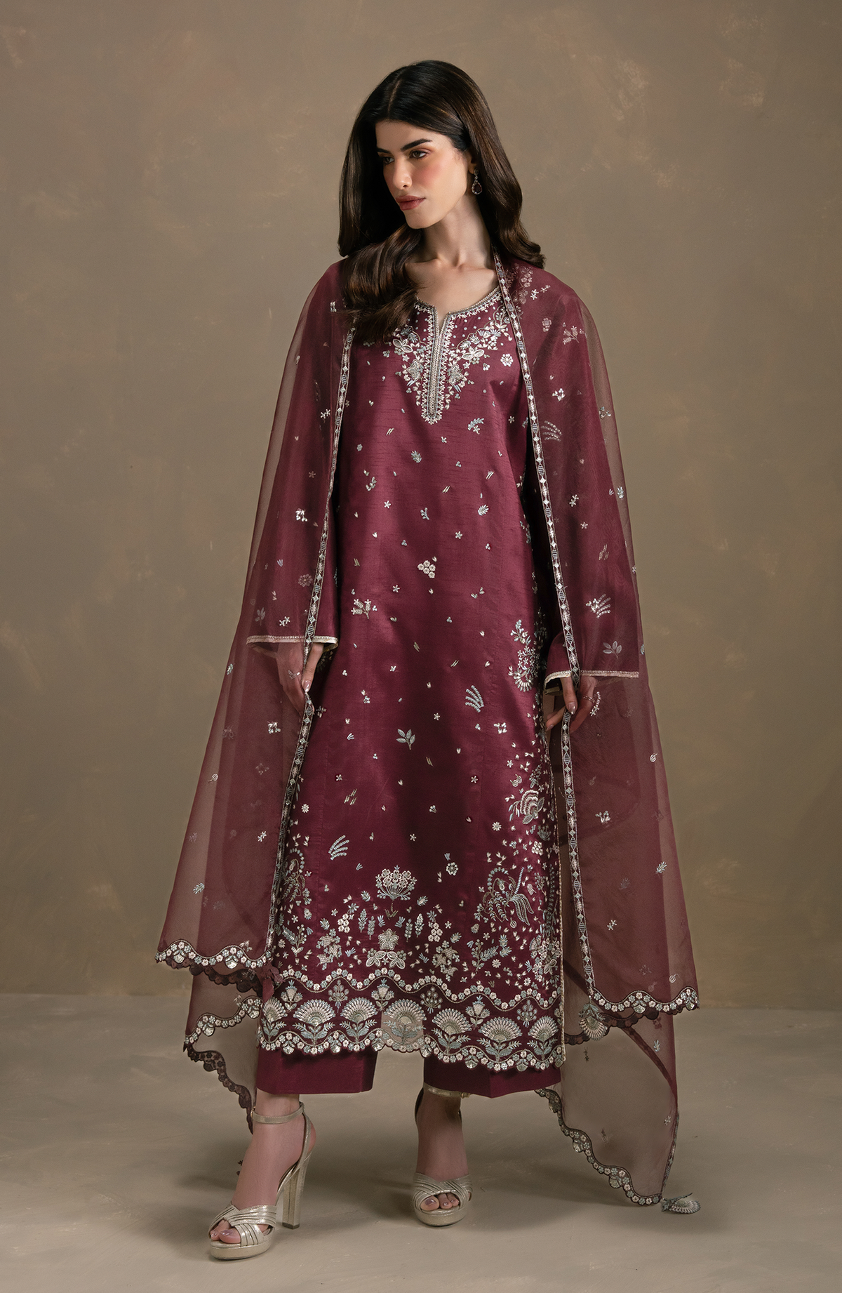 Seran | Lumiere RTW Eid 26 | Rouge by Seran - Designer Dress  - Type : Ladies Clothes - Available at Libayah - 100% Original 