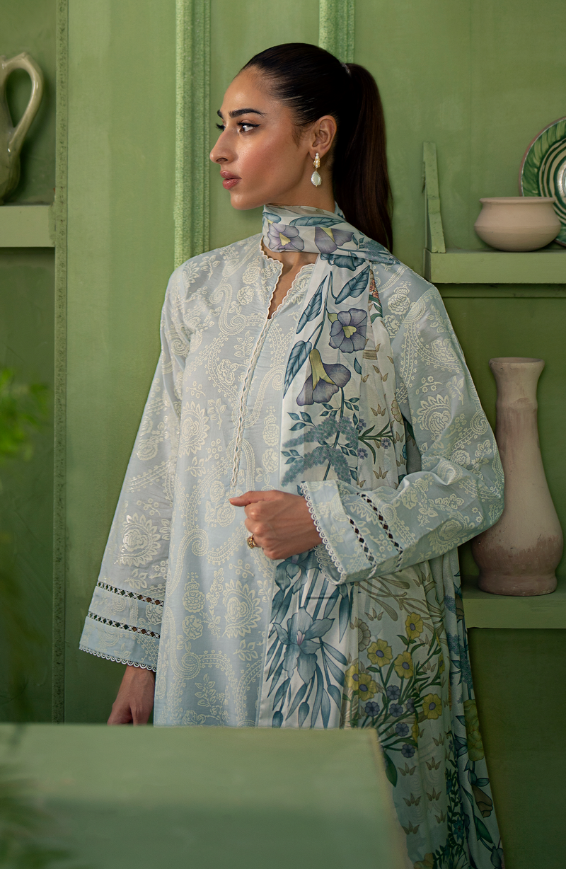 Seran | Artisan Lawn 25 | GLACE by Seran - Designer Dress - Type: Ladies Clothes - Available at Libayah - 100% Original