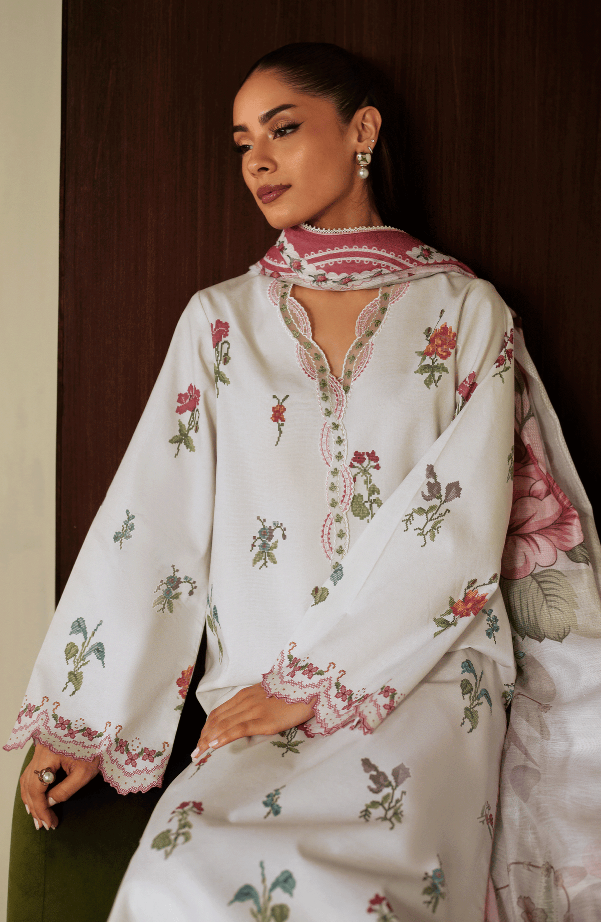 Seran | Ilara Cambric | GAELLE by Seran - Designer Dress  - Type : Ladies Clothes - Available at Libayah - 100% Original 