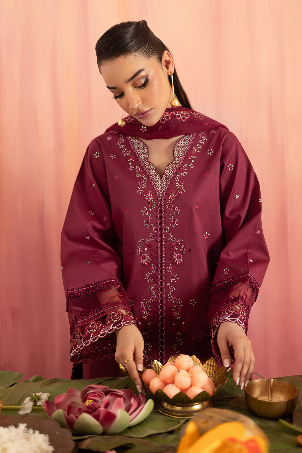 Seran | Nayab Eid Lawn | MEHER by Seran - Designer Dress - Type: Ladies Clothes - Available at Libayah - 100% Original