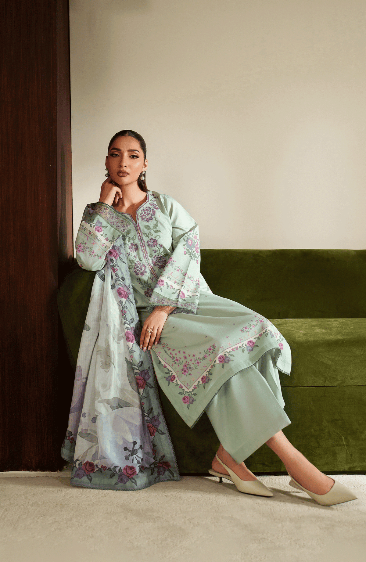 Seran | Ilara Cambric | AVELINE by Seran - Designer Dress  - Type : Ladies Clothes - Available at Libayah - 100% Original 