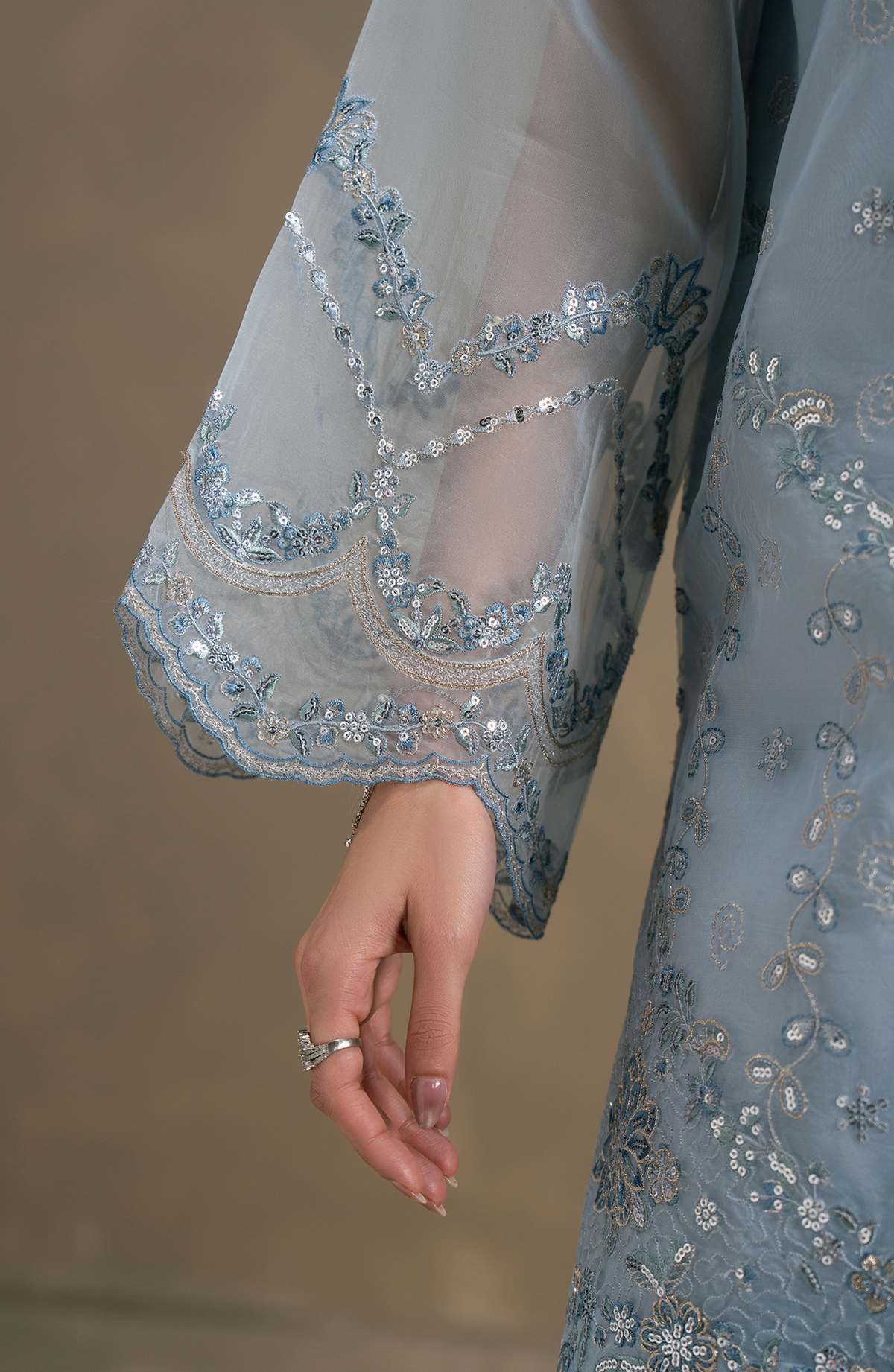 Seran | Lumiere RTW Eid 26 | Ciel by Seran - Designer Dress  - Type : Ladies Clothes - Available at Libayah - 100% Original 