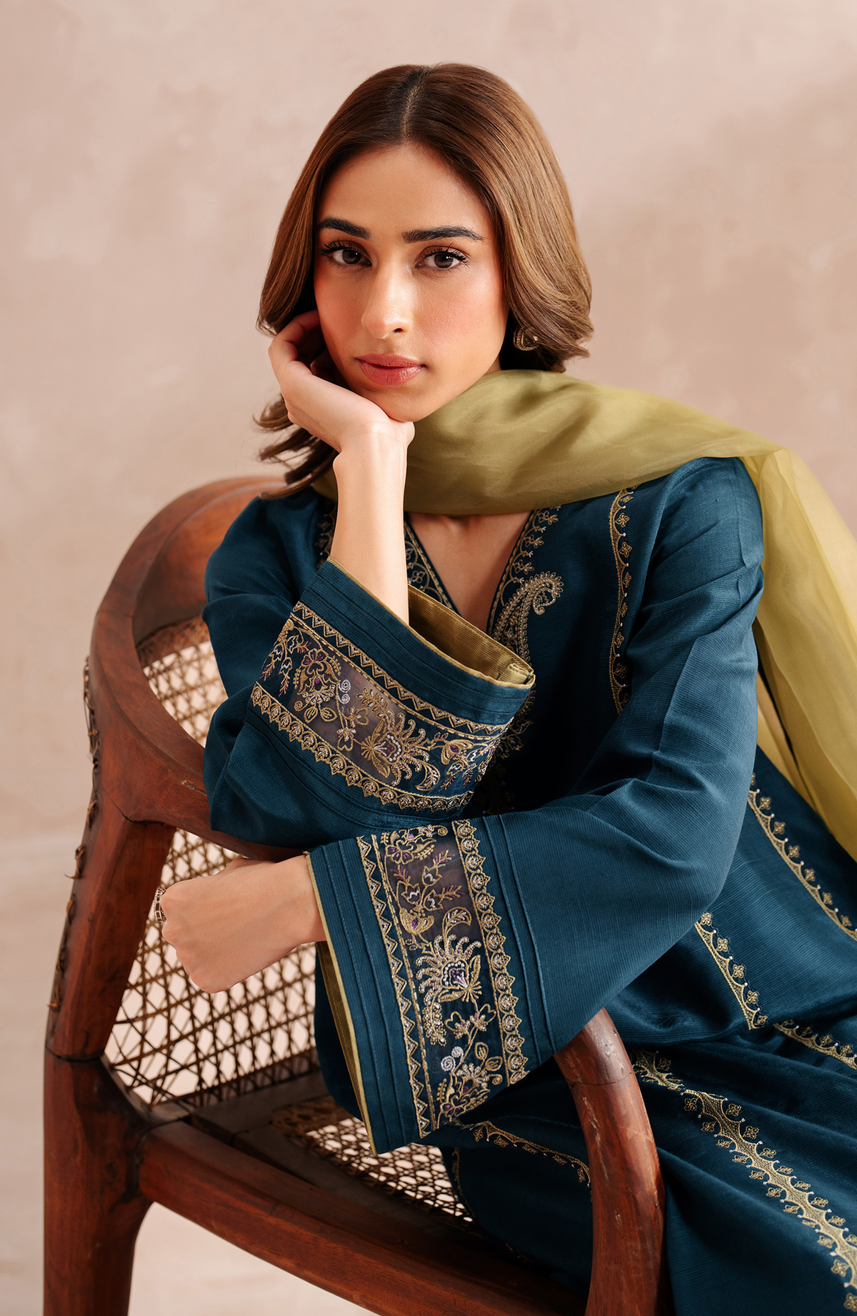 Seran | Eid Luxe Pret 25 | AURIC by Seran - Designer Dress - Type: Ladies Clothes - Available at Libayah - 100% Original