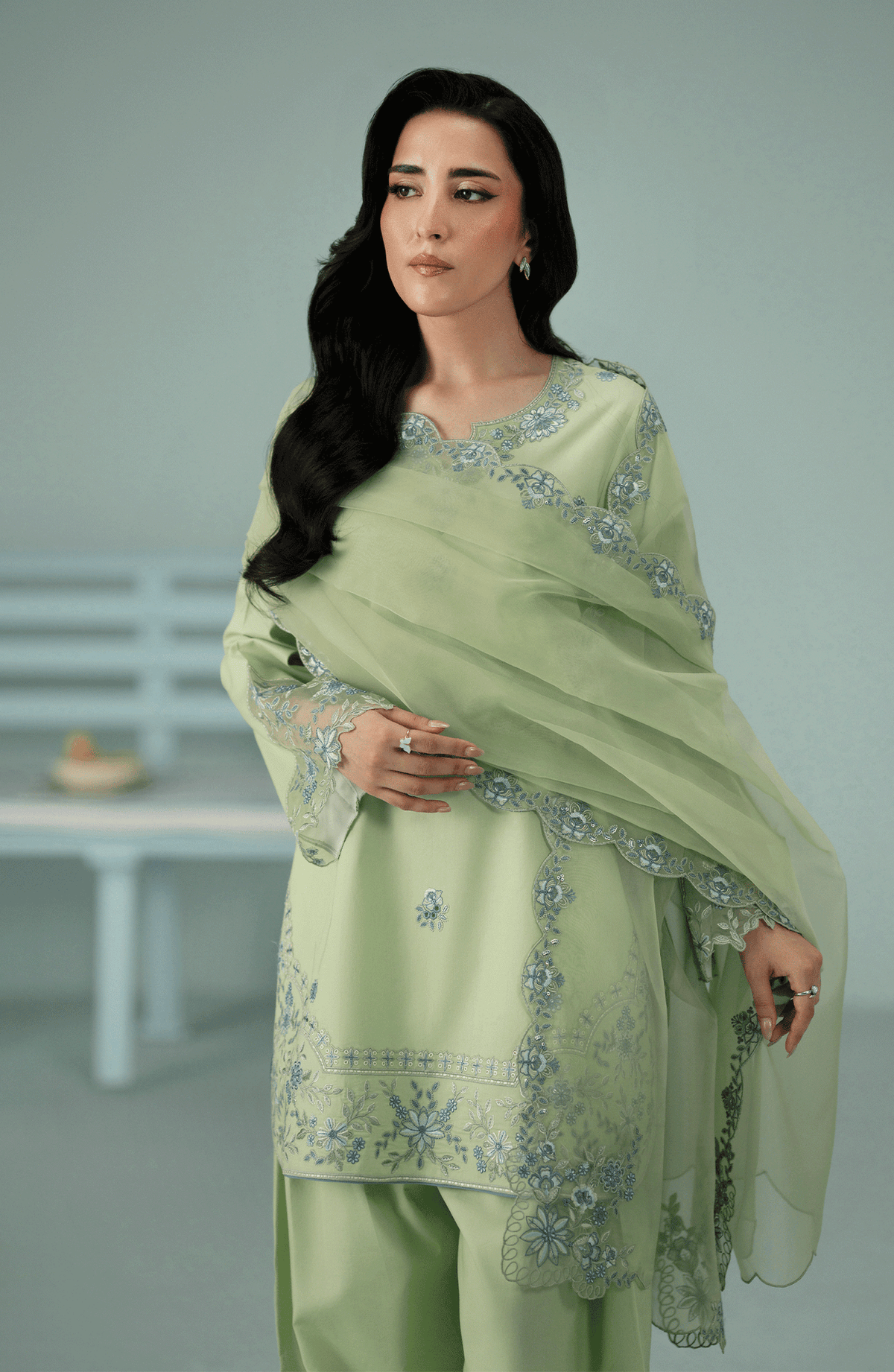 Seran | Luxury Pret | SEREN - 3pc by Seran - Designer Dress  - Type : Ladies Clothes - Available at Libayah - 100% Original 