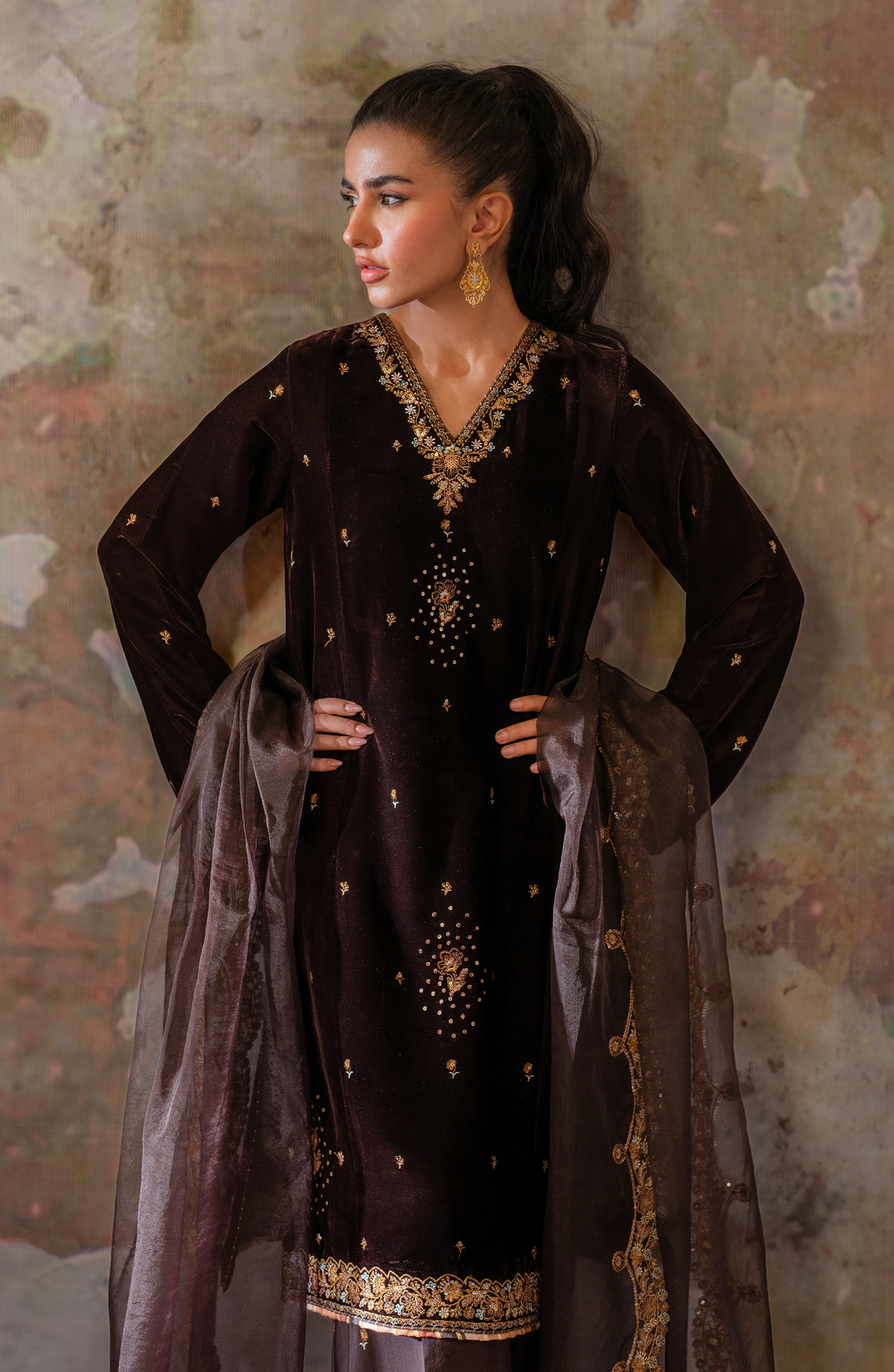 Seran | Velmor Velvet 24 | EMERA by Seran - Designer Dress - Type: Ladies Clothes - Available at Libayah - 100% Original