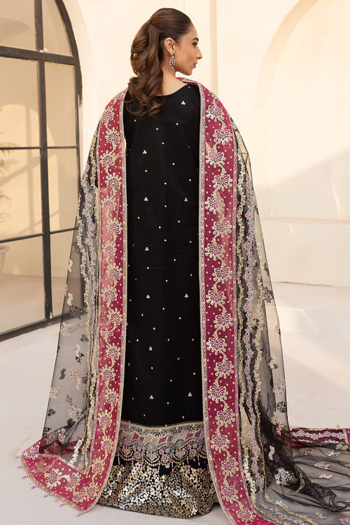 Farasha | Lu Zella Premium Formals 25 | Stardust Noir by Farasha - Designer Dress  - Type : Ladies Clothes - Available at Libayah - 100% Original 