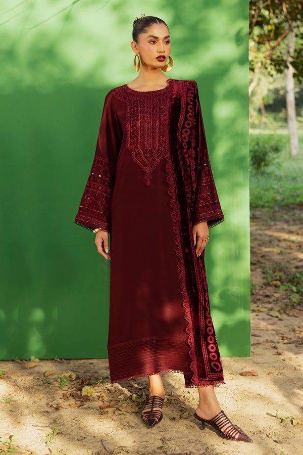 Nureh | Exclusive Leather Peach | NE-189 by Nureh - Designer Dress  - Type : Ladies Clothes - Available at Libayah - 100% Original 