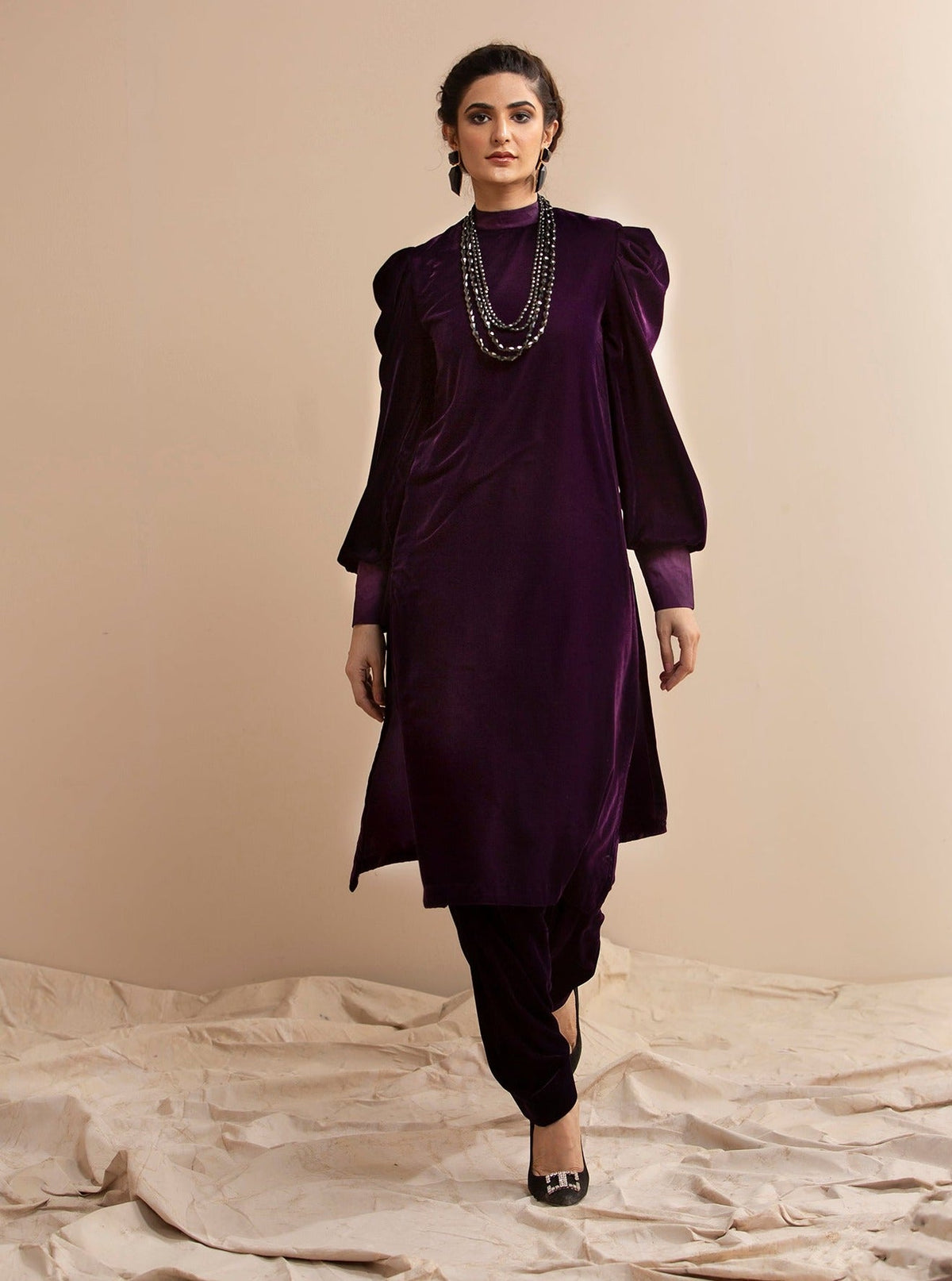 Hana | Mavi Velvets | VLT009 by Hana - Designer Dress - Type: Ladies Clothes - Available at Libayah - 100% Original