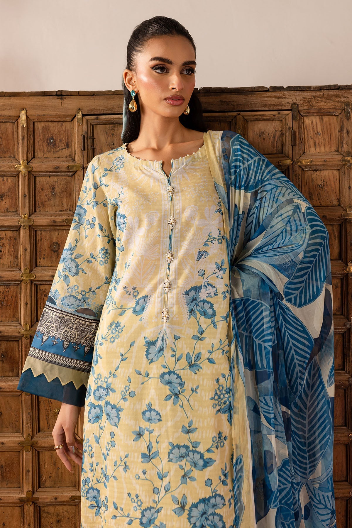 Nureh | Printed lawn 25 | SP-136 by Nureh - Designer Dress - Type: Ladies Clothes - Available at Libayah - 100% Original