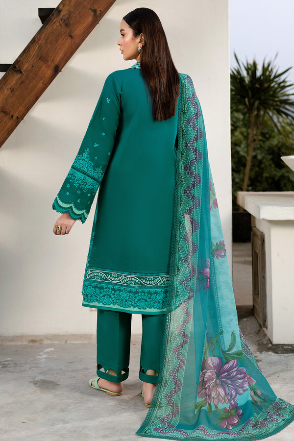 Farasha | Summer Weaves Embroidered Lawn | Dewy Teal by Farasha - Designer Dress - Type: Ladies Clothes - Available at Libayah - 100% Original