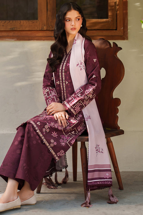 Farasha | Meline Premium Viscose 25 | Mauve Cream by Farasha - Designer Dress  - Type : Ladies Clothes - Available at Libayah - 100% Original 