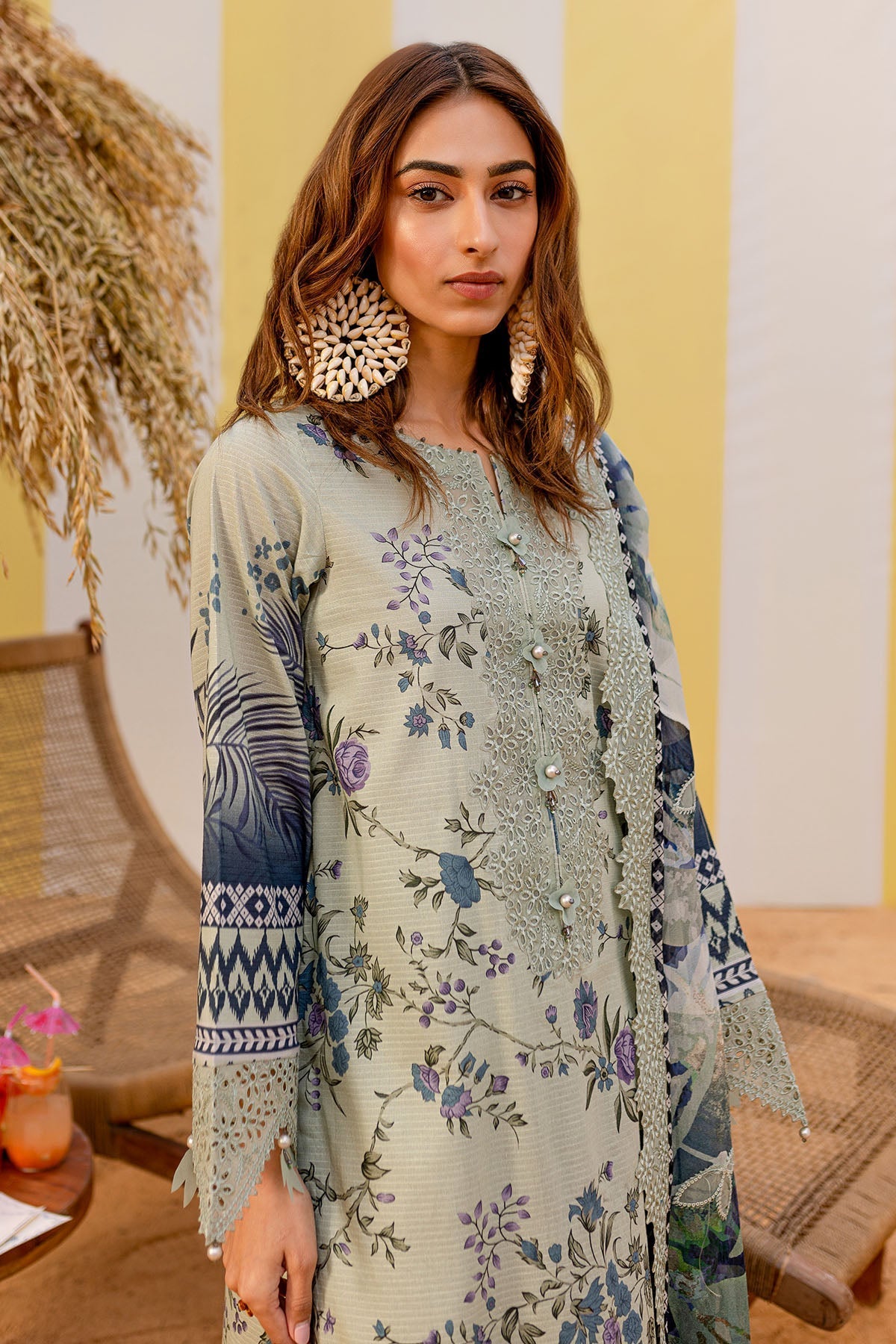 Nureh | Gardenia Lawn 25 | NSG-183 by Nureh - Designer Dress - Type: Ladies Clothes - Available at Libayah - 100% Original