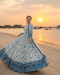 Faiza Saqlain | AYA - Unstitched Luxury Lawn '26 | Jehona by Faiza Saqlain - Designer Dress  - Type : Ladies Clothes - Available at Libayah - 100% Original 