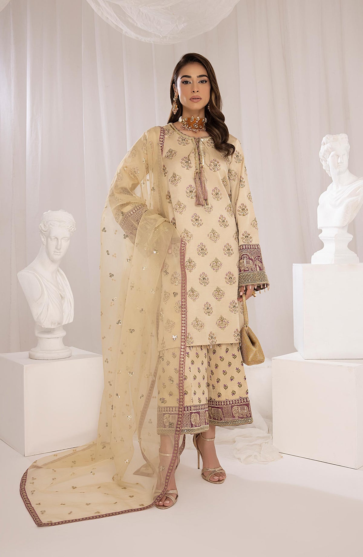 Mina Kashif | Luxury Pret | MK23-17 by Mina Kashif - Designer Dress - Type: Formal - Available at Libayah - 100% Original