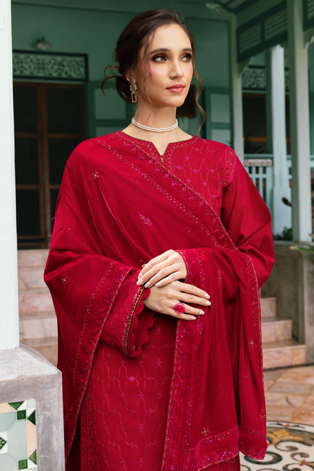 Naqshi | Nuri Khaddar Velvet Marina | Nadira by Naqshi - Designer Dress  - Type : Ladies Clothes - Available at Libayah - 100% Original 