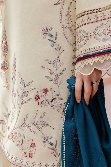 Naqshi | Nuri Khaddar Velvet Marina | Mujeeba by Naqshi - Designer Dress  - Type : Ladies Clothes - Available at Libayah - 100% Original 