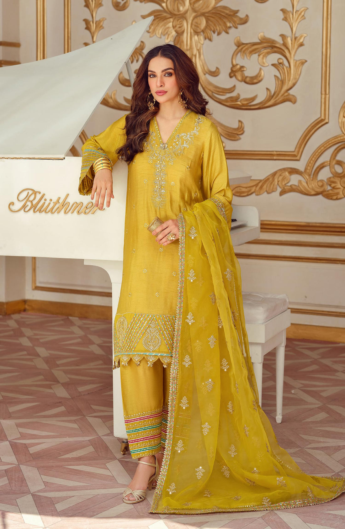 Mina Kashif | Luxury Pret | MK23-07 by Mina Kashif - Designer Dress - Type: Formal - Available at Libayah - 100% Original