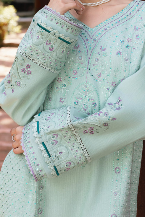 Naqshi | Nuri Khaddar Velvet Marina | Salsabeel by Naqshi - Designer Dress  - Type : Ladies Clothes - Available at Libayah - 100% Original 