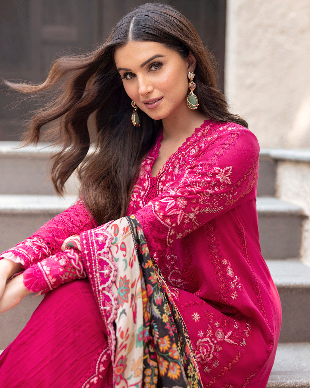 Faiza Saqlain | Zinnia Lawn 25 | Varda by Faiza Saqlain - Designer Dress - Type: Ladies Clothes - Available at Libayah - 100% Original