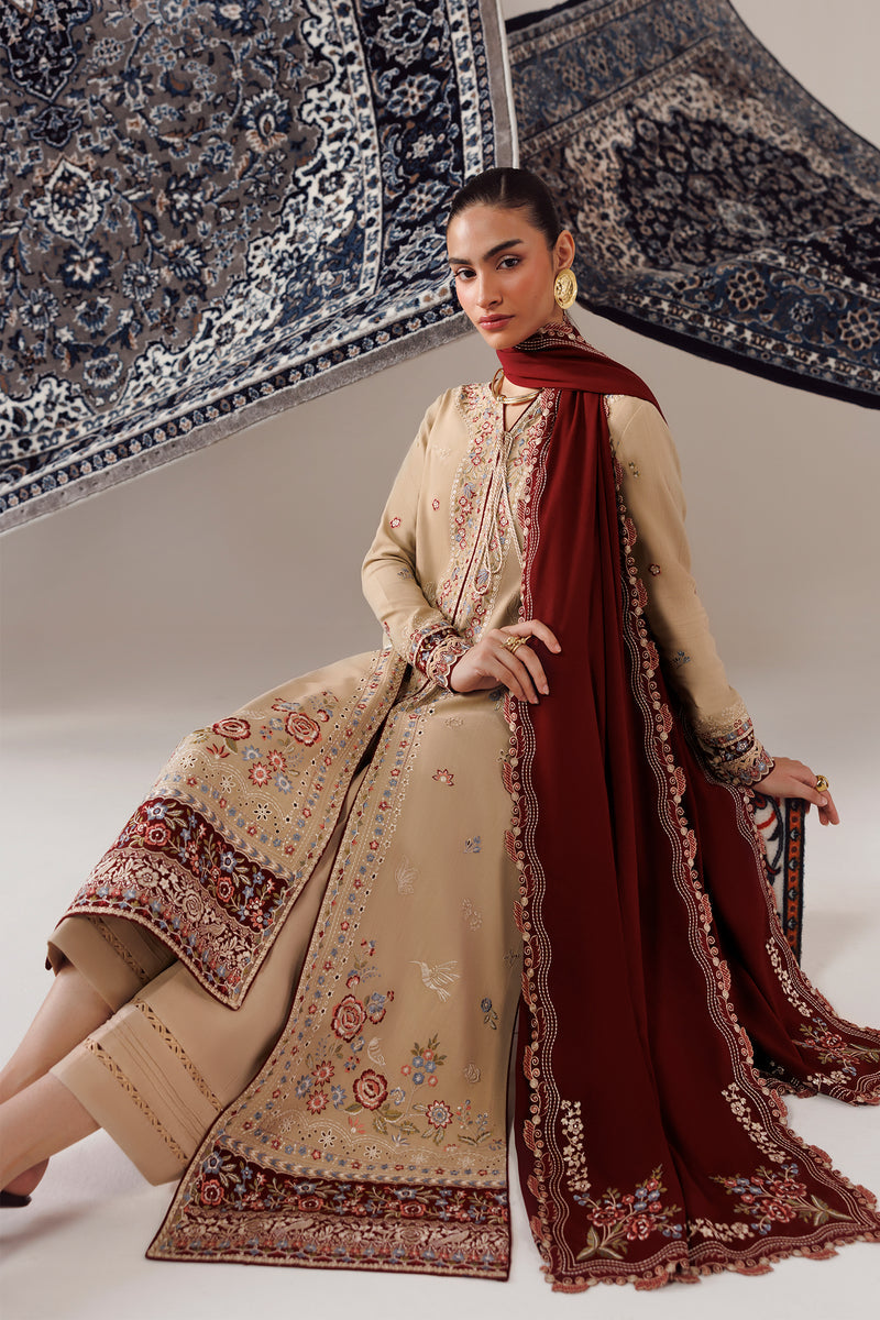 Qalamkar | Q Line Linen 26 | QLW-16 HAMNA by Qalamkar - Designer Dress  - Type : Ladies Clothes - Available at Libayah - 100% Original 