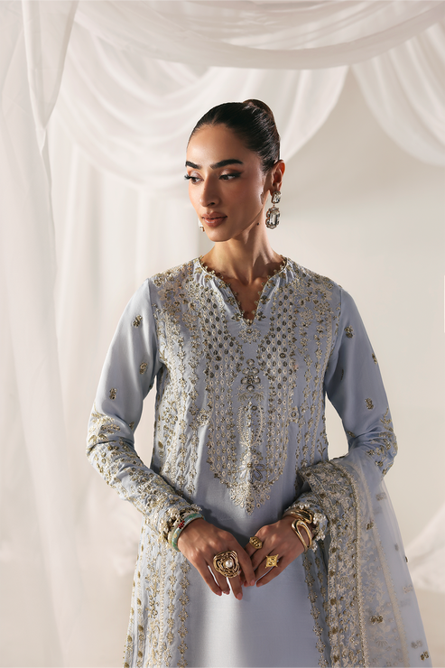 Emaan Adeel | Serein Luxe Silk | OPULENT OASIS by Emaan Adeel - Designer Dress  - Type : Ladies Clothes - Available at Libayah - 100% Original 