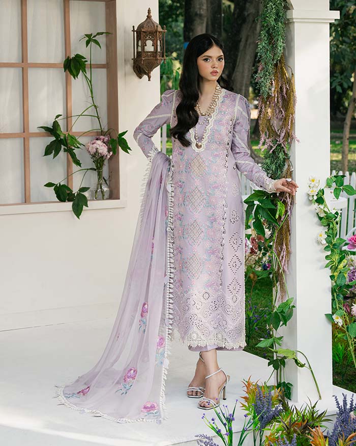 Zevk | Flora Festive Lawn | LILLY by Zevk - Designer Dress - Type: Ladies Clothes - Available at Libayah - 100% Original