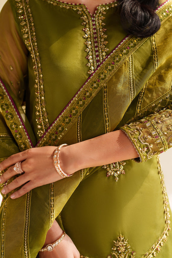 Naqshi | Feemora Organza Raw Silk | Feeha by Naqshi - Designer Dress  - Type : Ladies Clothes - Available at Libayah - 100% Original 