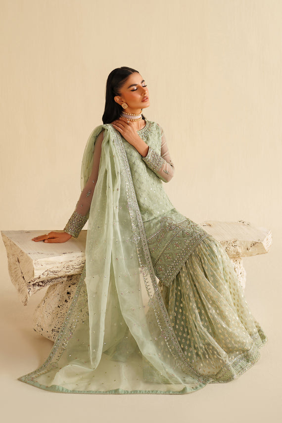 Naqshi | Feemora Organza Raw Silk | Hanam by Naqshi - Designer Dress  - Type : Ladies Clothes - Available at Libayah - 100% Original 