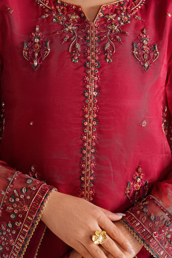 Naqshi | Feemora Organza Raw Silk | Yashal by Naqshi - Designer Dress  - Type : Ladies Clothes - Available at Libayah - 100% Original 