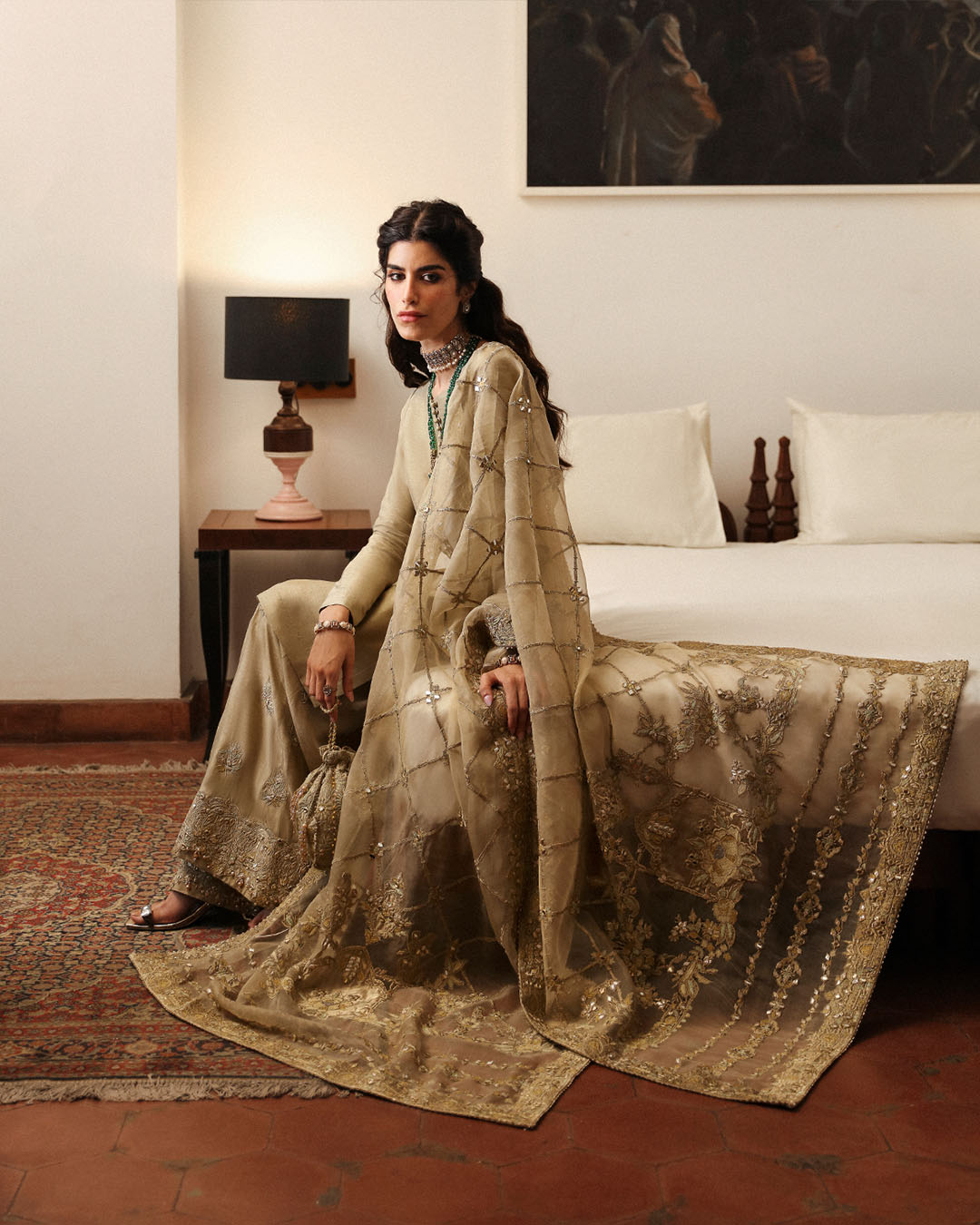 Faiza Saqlain | Mehermah Luxe Formals | Nainsi by Faiza Saqlain - Designer Dress - Type: Ladies Clothes - Available at Libayah - 100% Original